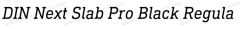 DIN Next Slab Pro Black Regular字体转换
